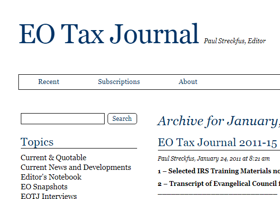 Read more about the article Selected IRS Training Materials now on eotaxjournal.com